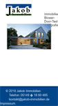 Mobile Screenshot of jakob-immobilien.de