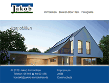 Tablet Screenshot of jakob-immobilien.de